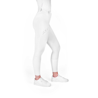 Pantalon Je t'aime Equithème Elsa femme Blanc Pantalon Je t'aime Equithème Elsa femme Blanc
