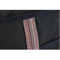 Equithème Aztec shopper met vakken Marine Marineblauw