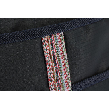 Equithème Aztec shopper met vakken Marine Marineblauw