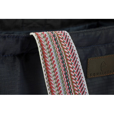 Equithème Aztec boodschappentas Marine Marineblauw