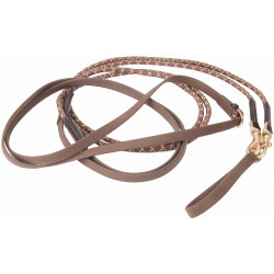 Rênes allemandes mixtes Biotack® et corde T de T Rênes allemandes mixtes Biotack® et corde T de T