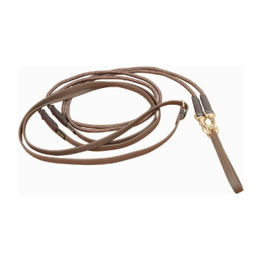 Duitse gecombineerde teugels Biotack® en T-touw Effen bruin Duitse gecombineerde teugels Biotack® en T-touw Effen bruin