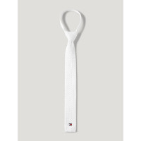 Cravate Tommy Hilfiger Equestrian en tricot homme Adam fermeture éclair Blanc optic Cravate Tommy Hilfiger Equestrian en tricot homme Adam fermeture éclair Blanc optic