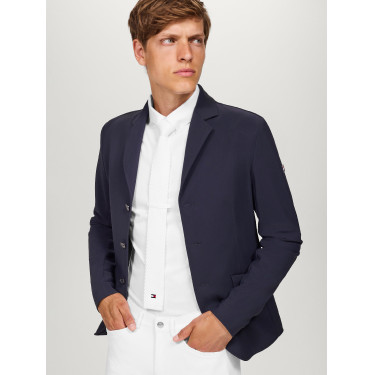 Tommy Hilfiger Equestrian gebreide herenstropdas Adam met ritssluiting Tommy Hilfiger Equestrian gebreide herenstropdas Adam met ritssluiting