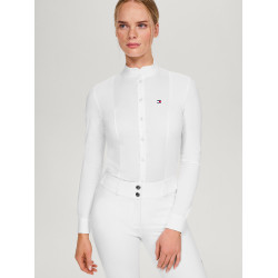 Polo de concours Tommy Hilfiger Equestrian New Jersey manches longues femme