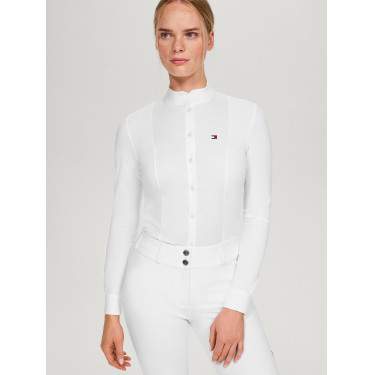 Polo de concours Tommy Hilfiger Equestrian New Jersey manches longues femme Polo de concours Tommy Hilfiger Equestrian New Jersey manches longues femme