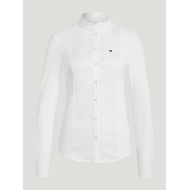 Wedstrijdpolo Tommy Hilfiger Equestrian New Jersey met lange mouwen voor dames Wedstrijdpolo Tommy Hilfiger Equestrian New Jersey met lange mouwen voor dames
