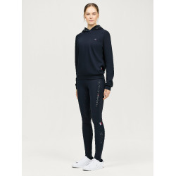 Sweat à capuche Tommy Hilfiger Equestrian Strass Laurens femme Bleu marine