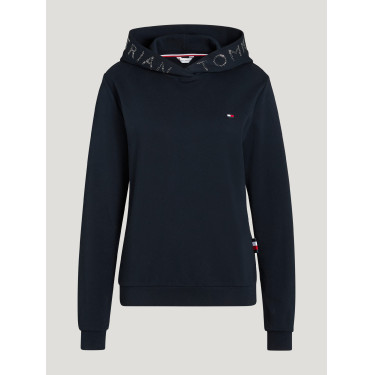 Sweat à capuche Tommy Hilfiger Equestrian Strass Laurens femme Sweat à capuche Tommy Hilfiger Equestrian Strass Laurens femme