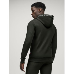 Sweat à capuche Tommy Hilfiger Equestrian zippé Union homme Pin Bleu