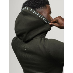 Sweat à capuche Tommy Hilfiger Equestrian zippé Union homme Pin Bleu