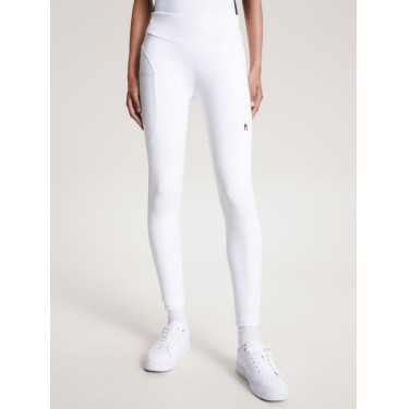 Dames full grip legging Tommy Hilfiger Equestrian Elmira Optisch wit