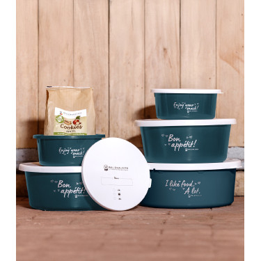 Petite gamelle Waldhausen avec couvercle Petrolblauw