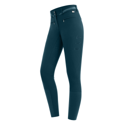 Rijbroek ELT Maja Glam Curved met hoge taille Petrolblauw