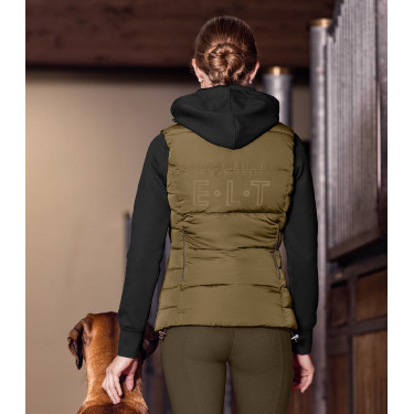 Lichte mouwloze winterjas ELT Oxford Kakigroen Lichte mouwloze winterjas ELT Oxford Kakigroen