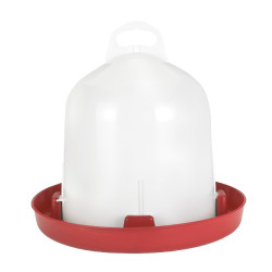 Dubbelwandige drinkbak Kerbl Hobbyfarming Wit / rood