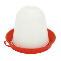 Kunststof drinkbak Kerbl Hobbyfarming Wit / rood