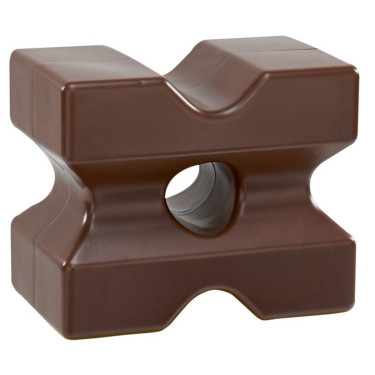 Cube d'obstacle La Gee Chocolat Marron