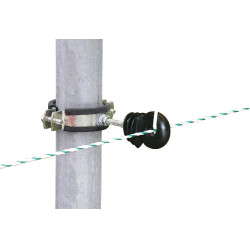 Bride de fixation pour piquets ronds Kerbl Noir Bride de fixation pour piquets ronds Kerbl Noir