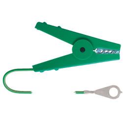 Câble de connexion à la terre et de raccordement pour clôture AKO Vert