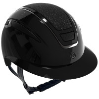 Casque d'équitation Elite Polo Covalliero Laqué noir