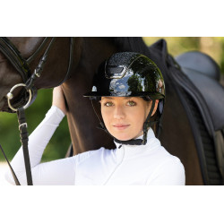 Casque d'équitation Elite Polo Covalliero Laqué noir Casque d'équitation Elite Polo Covalliero Laqué noir