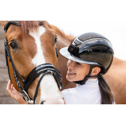 Rijhelm Elite Polo Covalliero Zwart gelakt Rijhelm Elite Polo Covalliero Zwart gelakt