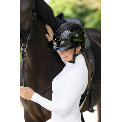 Casque d'équitation Elite Polo Covalliero Laqué noir Casque d'équitation Elite Polo Covalliero Laqué noir