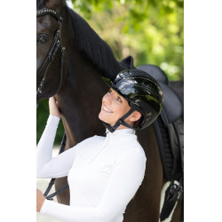 Casque d'équitation Elite Polo Covalliero Laqué noir Casque d'équitation Elite Polo Covalliero Laqué noir