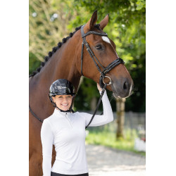 Rijhelm Elite Polo Covalliero Zwart gelakt Rijhelm Elite Polo Covalliero Zwart gelakt