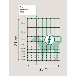Afsluitingshek Camping Net AKO Groen Afsluitingshek Camping Net AKO Groen
