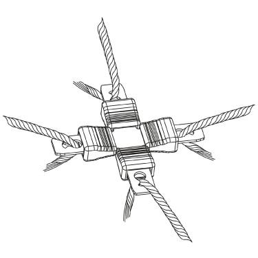 Connecteur croisé pour fil Litzclip® AKO Connecteur croisé pour fil Litzclip® AKO