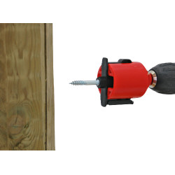 Embout de vissage pour isolateur annulaire et à clip AKO Rouge