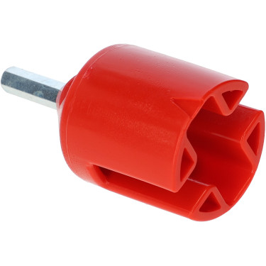 Embout de vissage pour isolateur annulaire et à clip AKO Rouge