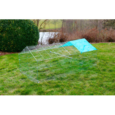 Enclos extérieur pour rongeur avec dispositif antifugue Kerbl Hobbyfarming