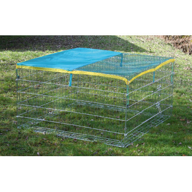 Enclos extérieur pour rongeur avec dispositif antifugue Kerbl Hobbyfarming