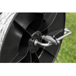 Enrouleur Super avec poignée et fixation pour le montage sur le support AKO Noir Enrouleur Super avec poignée et fixation pour le montage sur le support AKO Noir