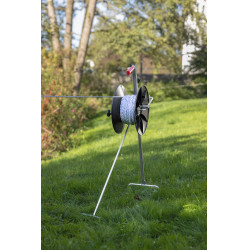 Super haspel met handgreep en bevestiging voor montage op de AKO-houder Zwart