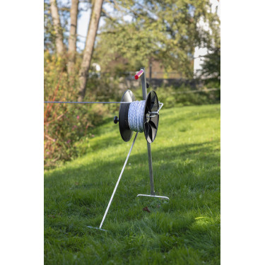 Super haspel met handgreep en bevestiging voor montage op de AKO-houder Zwart