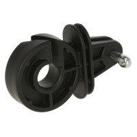 AKO hoekpaalisolator met pen Zwart AKO hoekpaalisolator met pen Zwart