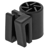 Aanvullende isolator voor ronde en ovale palen AKO Zwart