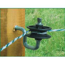 Isolateur d’angle pour fil et cordelette AKO Noir