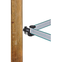 AKO Cavallo hoekisolator voor lint Zwart