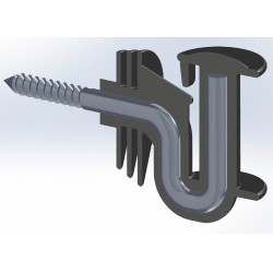 AKO Cavallo hoekisolator voor lint Zwart