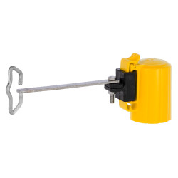Kopisolator, hoekoplossing voor lint/touwtje T-Post AKO