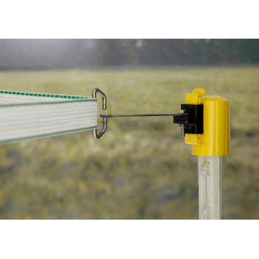 Isolateur de tête, solution d'angle pour ruban / cordelette T-Post AKO Isolateur de tête, solution d'angle pour ruban / cordelette T-Post AKO