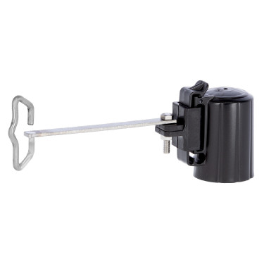 Isolateur de tête, solution d'angle pour ruban / cordelette T-Post AKO Noir