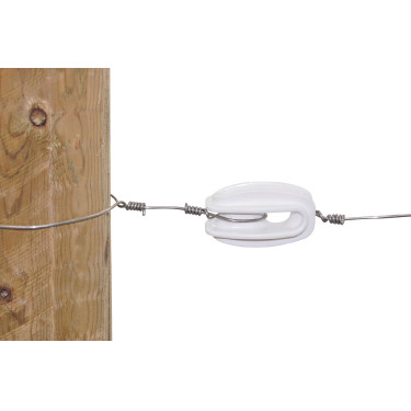 Isolateur type œuf en polyamide pour fil d'acier AKO Isolateur type œuf en polyamide pour fil d'acier AKO