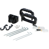 Complete openingsset voor Kerbl Hobbyfarming netten Zwart