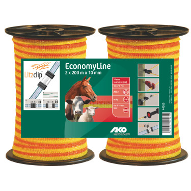 Set van twee EconomyLine-afrasteringslinten AKO